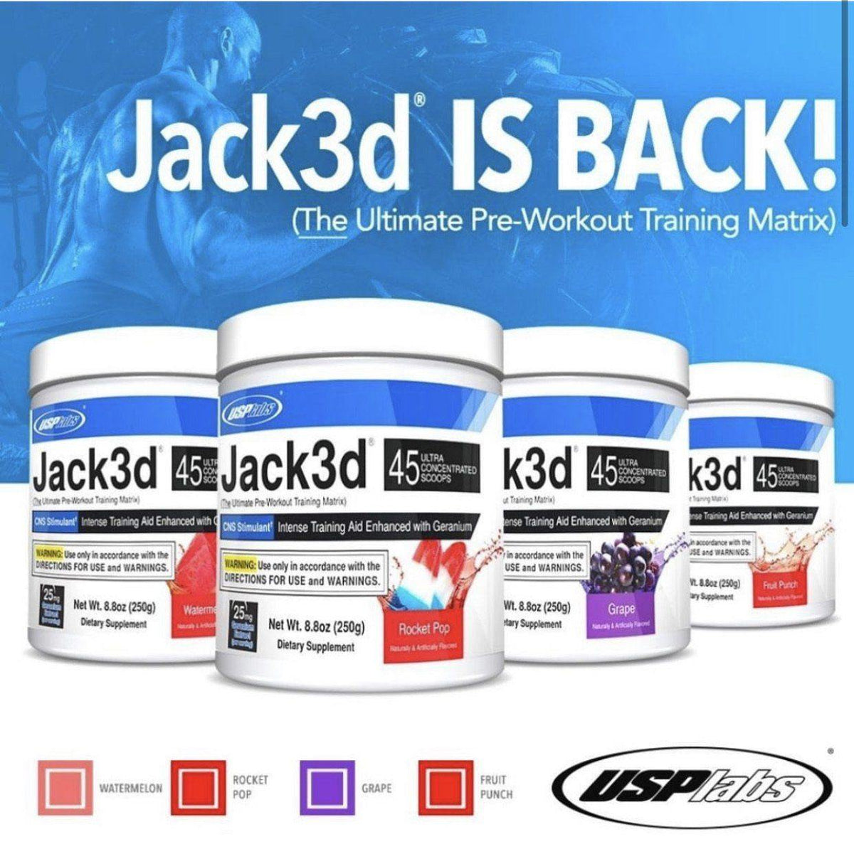 USP Labs Jack3d PreWorkout (*Original formula) FIVESTAR NUTRITION